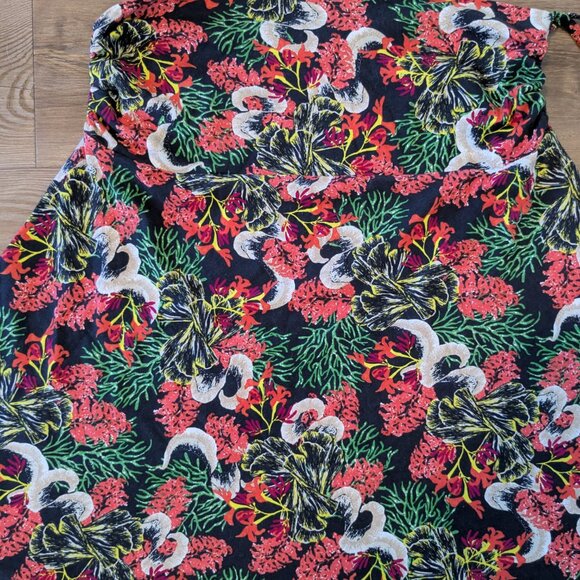 Patagonia Lithia Skirt Convertible Women's Large Floral Hike Ruched Tie Halter - Picture 3 of 12